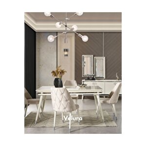 Lotus 520 Yemek Odası Takımı (yemek Masası + 4 Adet Sandalye) 160x80 cm
