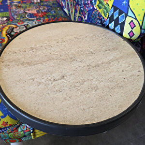 Yan Sehpa Oval Yuvarlak Sehpa 5097