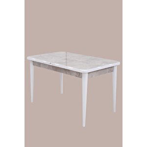 Rambla Mdf Açılır Lak Panel Mutfak Masa Sandalye Takımı 80*130cm