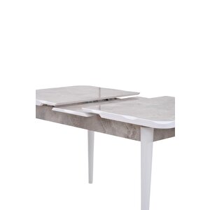 Rambla Mdf Açılır Lak Panel Mutfak Masa Sandalye Takımı 80*130cm