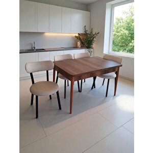 Efe-3091  Cosy 4 Ki̇şi̇li̇k Masa Sandalye  Takimi