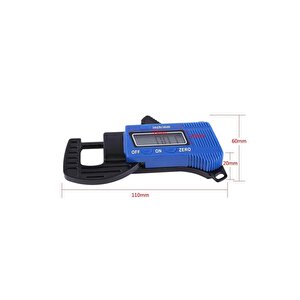 12.7mm/0.01mm Dijital Kalınlık Test Cihazı Kalınlık Ölçer Kumpası