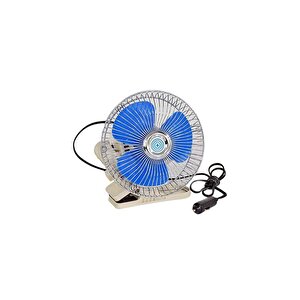 Araç Içi Vantilatör 12v Metal 6 Mandallı