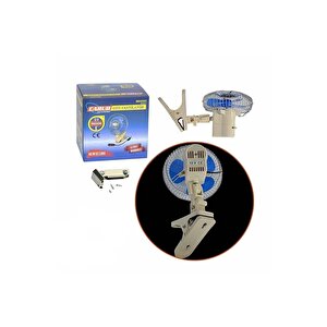 Araç Içi Vantilatör 12v Metal 6 Mandallı