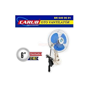 Araç Araba Vantilatörü 12v 6''inç Pervane