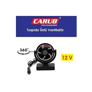 Araç Içi  Vantilatör 12v Torpido Üstü Tekli Ayarlı Plastik
