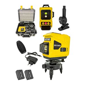 Alman 128 Vf 12 Köşe Otomatik Hizalama Lazer Metre 360 Derece Yatay Dikey Çapraz Kumandalı Çantalı