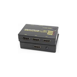 Hdmi Switch 3 Port Çoklayıcı Kumandalı 4k Ultra Hd Destekli