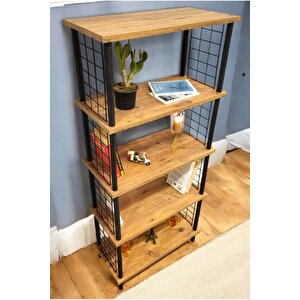 Kitap Yuvası 5 Raflı Geniş Kitaplık Ayakkabılık Banyo Düzenleyici Klasörlük Dekoratif Mutfak Rafı