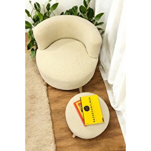 Modern Berjer Ve Puf Takımı, Kahve Köşesi – Konforlu 2’li Set