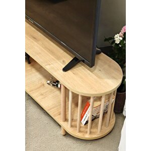 Tv Sehpası Raflı Tv Ünitesi Televizyon Sehpası Ahşap Ayaklı