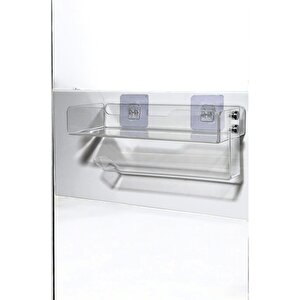 Yapışkanlı Kağıt Havluluk Ve Baharatlık Şık Plexiglass – Duvara Monte Mutfak Rafı