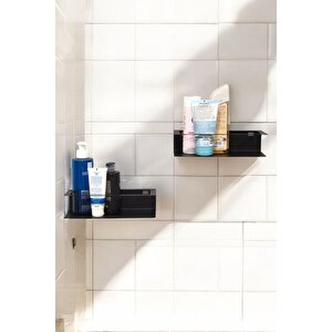 Yapışkanlı 2'li Banyo Rafı - Şampuanlık & Sabun Organizer Set
