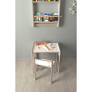 Montessori Çocuk Oyun Ve Aktivite Masası Ve Sandalye