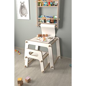 Montessori Çocuk Oyun Ve Aktivite Masası Ve Sandalye