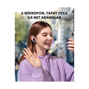 Anker Soundcore P40i Kulak İçi Bluetooth Kulaklık - 60 Saat Çalma Süresi - Ipx5 - Ios Ve Android Uyumlu - Beyaz - A3955