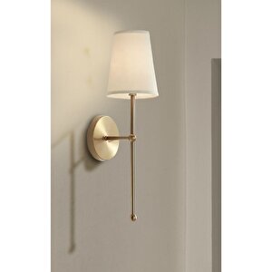 Luxury Modern Aç Kapa Butonlu Pilli Aplik Eskitme Gold Krem Abajur Pil Tak Kullan 1 Adet Fiyatıdır