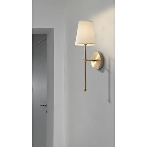 Luxury Modern Aç Kapa Butonlu Pilli Aplik Eskitme Gold Krem Abajur Pil Tak Kullan 1 Adet Fiyatıdır