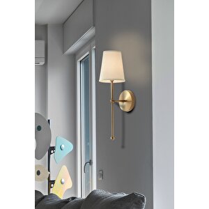 Luxury Modern Aç Kapa Butonlu Pilli Aplik Eskitme Gold Krem Abajur Pil Tak Kullan 1 Adet Fiyatıdır