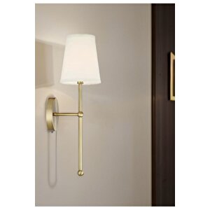 Luxury Modern Aç Kapa Butonlu Pilli Aplik Eskitme Gold Krem Abajur Pil Tak Kullan 1 Adet Fiyatıdır