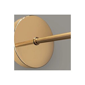 Modern Kristal Taşlı Kablosuz Pilli Aplik Aç Kapa Butonlu Gold Sarı