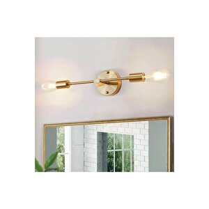 Modern Tasarım Eskitme Gold Sarı Duvar Aplik Şık Görsellik Katar