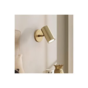 Modern Sophia Aplik Duvar Aplik Oynar Başlıklı Ampul Hariçtir Eskitme Gold Sarı