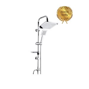 Kare Siera Üçlü Set (banyo-lavabo-evye) Duş Seti Krom