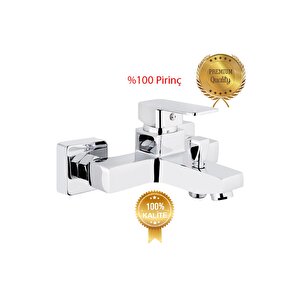 Kare Siera Üçlü Set (banyo-lavabo-evye) Duş Seti Krom