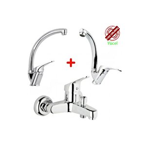 Yücel Gold Serisi 3'lü Set (banyo-lavabo-evye)