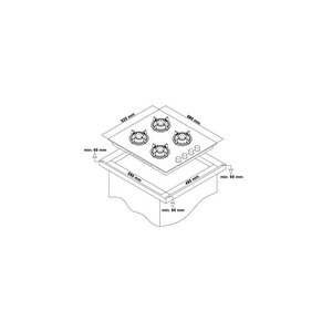 ✨simfer 3'lü Ankastre Set - 73l Power Turbo Fırın + Silver Cam Ocak + Push Button Silver Cam Davlumbaz