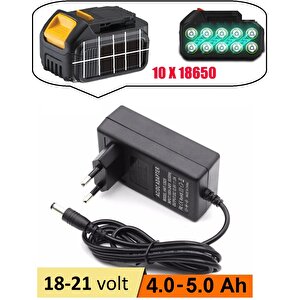 Şarjlı Matkap Için Şarj Adaptörü 18v  21v Li-on Pil Şarj 5.0 mh 4.0 Mah Üniversal 18650 pil için