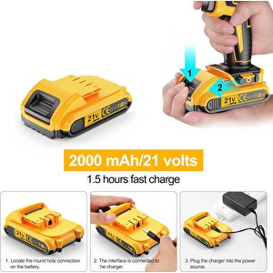 Şarjlı Matkap Için Yedek Batarya 24v 21v 18v 16.8v 14v 12 Volt Şarjlı Makine Aküsü Üniversal Pil