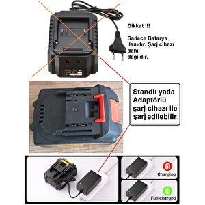 Araç Yıkama Makinesi Yüksek Kapasite Yedek Pil  Tüm Şarjlı Matkap Akülü Modellere Uyumlu Yedek Batarya 10 Pili  5.0 Mah