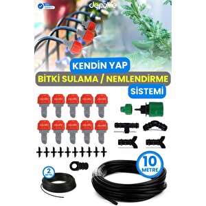 Bahçe Sera Hobi Bahçesi Tarla Saksı Sulama Nemlendirme Buharlama Sisleme Damlatma Hortum Sistemi