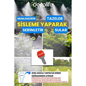 Bahçe Sera Hobi Bahçesi Tarla Saksı Sulama Nemlendirme Buharlama Sisleme Damlatma Hortum Sistemi