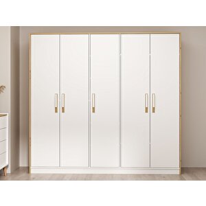 Mitra 5 Kapak Dolap-düz Beyaz-artisan