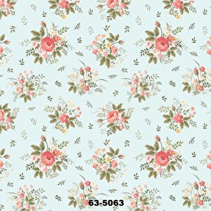 Çiçek Desenli Duvar Kağıdı 63 5063