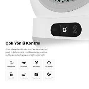 Akıllı Kedi Tuvaleti Otomatik Temizleme 72 Lt Uv Sterilizasyon Wi-fi Mobil Kontrol X8624