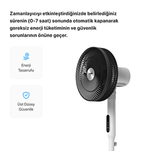 Akıllı Vantilatör Wi-fi Bluetooth Mobil Uygulama Kontrollü Max. 60db Ultra Sessiz 7 Saat Zamanlayıcı Ayaklı Fan X7430