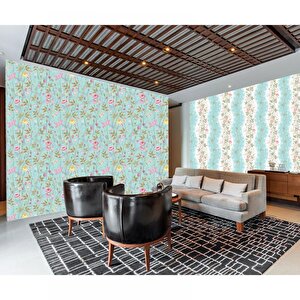 Çiçek Desenli Duvar Kağıdı 84 5084