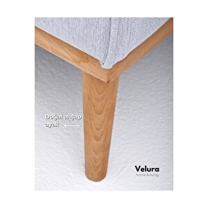 Valo Üçlü Kanepe & 3' Lü Koltuk - Açık Krem 230x80 cm