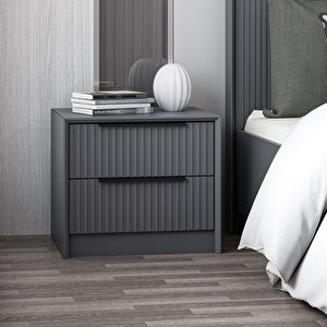 Kale Luxe Soft 2çek Mbrn Komodin-antrasit
