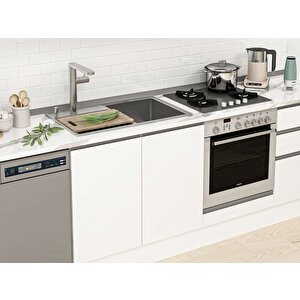 Alvinka 410x222 Cm High Gloss Mdf Mutfak Dolabı Beyaz Beyaz Mb-e90s60s60-1 Beyaz