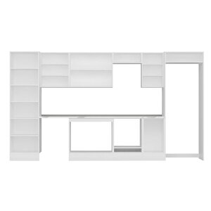 Alvinka 385x222 Cm High Gloss Mutfak Dolabı Beyaz Antrasıt Mbb-e80b60s45-2