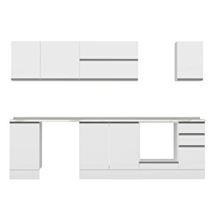 Alvinka 295x210 Cm High Gloss Mutfak Dolabı Beyaz Beyaz M-e90s45s40-2