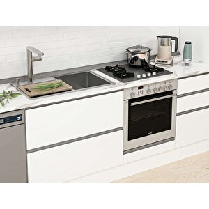 Alvinka 380x240 Cm High Gloss Mdf Mutfak Dolabı Beyaz Beyaz Mbb-e90b40s50-3 Beyaz