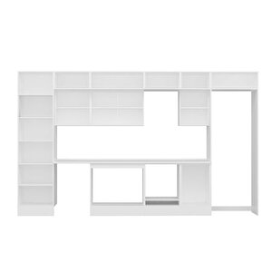 Alvinka 390x240 Cm High Gloss Mutfak Dolabı Beyaz Antrasıt Mbb-e80b60s50-2