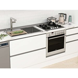 Alvinka 365x240 Cm High Gloss Mdf Mutfak Dolabı Beyaz Beyaz Mb-e80s40s45-2 Beyaz