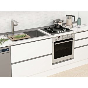 Alvinka 390x240 Cm High Gloss Mdf Mutfak Dolabı Beyaz Beyaz Mbb-e90b40s60-2 Beyaz